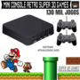 Game Console Retro Super 3d Games Com 130 Mil Jogos Classicos Com 2 Controles