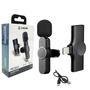 Microfone Onistek Celular Lapela Sem Fio Lightning Mc802