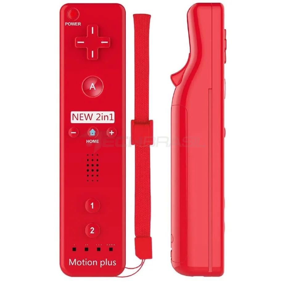 Controle Wii Remote Motion Plus Nintendo Wii Vermelho Wii U Controle Wii Remote Motion Plus Nintendo Wii Vermelho Wii U