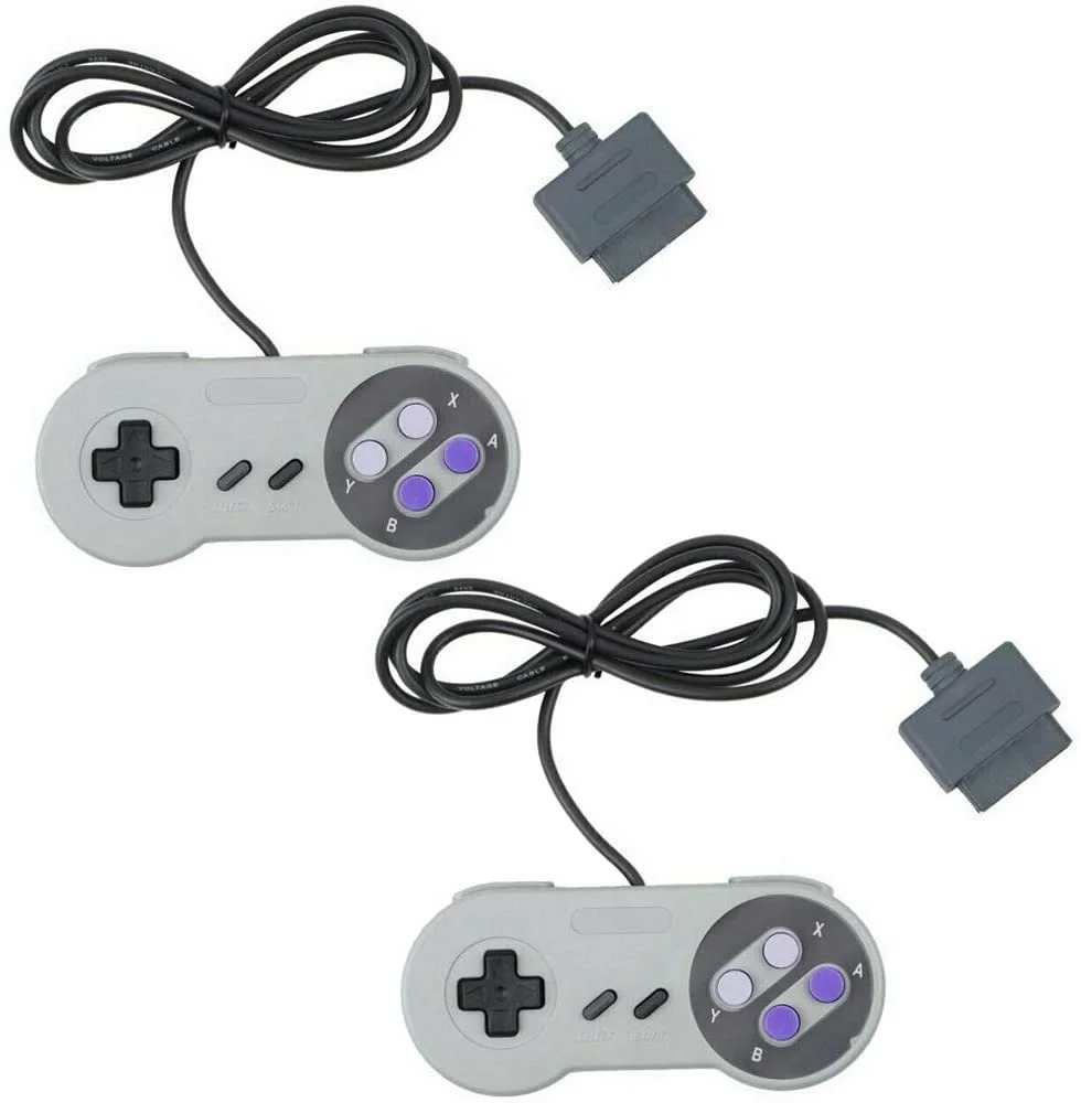 2 Controle Para Super Nintendo Joystick Snes 2 Controle Para Super Nintendo Joystick Snes