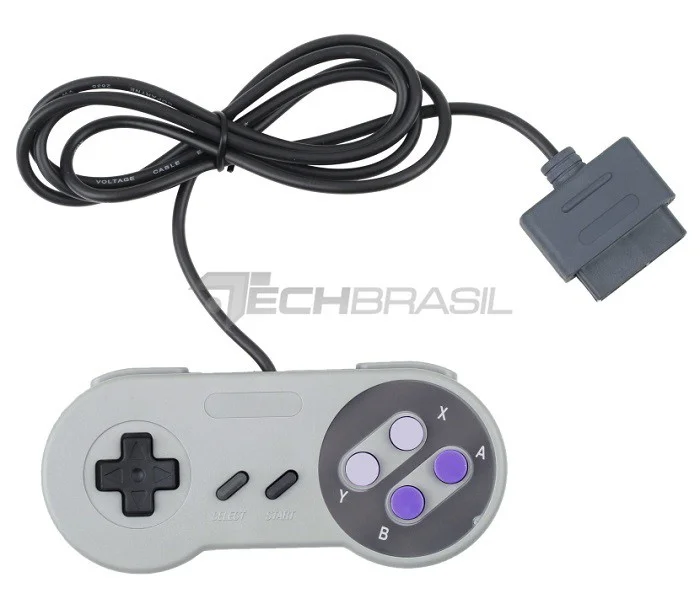 2 Controle Para Super Nintendo Joystick Snes 2 Controle Para Super Nintendo Joystick Snes