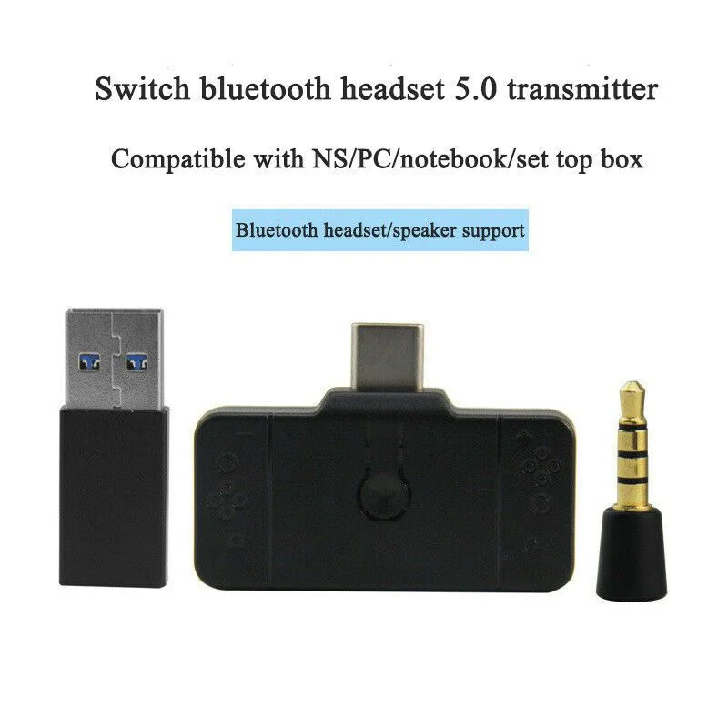 Transmissor De Áudio Bluetooth Switch Ps4 PC Adaptador Usb Transmissor De Áudio Bluetooth Switch Ps4 PC Adaptador Usb