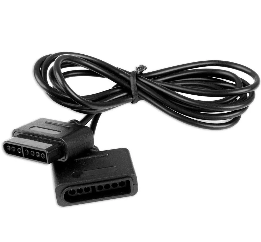 Cabo Extensor Para Controle De Super Nintendo Snes - 1,80m Cabo Extensor Para Controle De Super Nintendo Snes - 1,80m