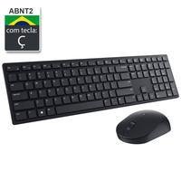 Kit Teclado E Mouse Sem Fio Dell Pro Km5221w - Abnt2 - 1600dpi - Recptor Usb