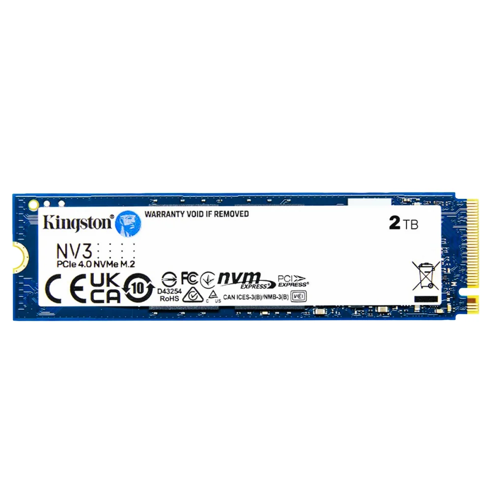 SSD 2TB Kingston M.2 Nvme PCie 4, Leitura 6000MB/s - Gravação 5000MB/s, Nv3 - Snv3s/2000g