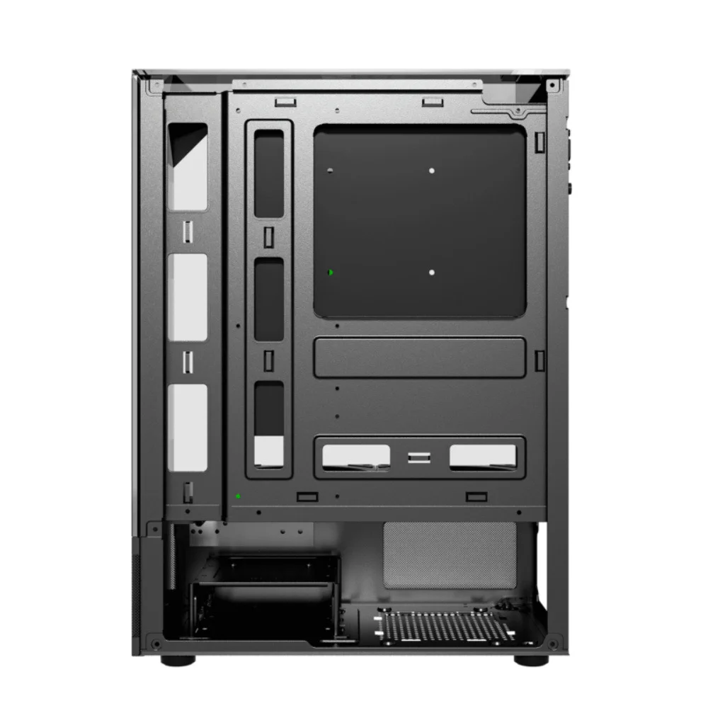 Gabinete Liketec Kingdom Dark Mid Tower Vidro Temperado Usb S/fan Preto Gabinete Liketec Kingdom Dark Mid Tower Vidro Temperado Usb S/fan Preto