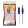 Cabo Auxiliar P2 X P2 3.5mm Banhado Ouro Alta Qualidade