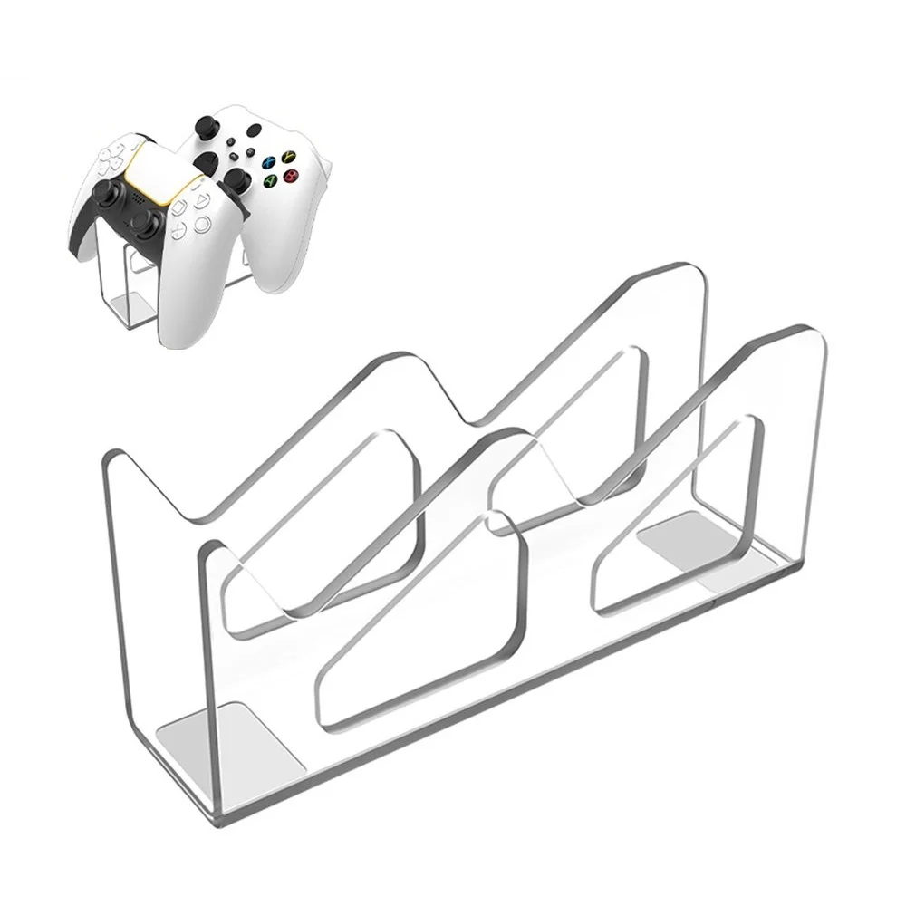 Suporte De Mesa Para 2 Controle Ps5 Ps4 Ps3 XBOX Series One 360 Em Acrílico Suporte De Mesa Para 2 Controle Ps5 Ps4 Ps3 XBOX Series One 360 Em Acrílico
