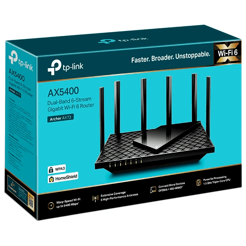 Roteador Wireless Tp-link Archer Ax73 Ax5400 Wi-fi 6 Dual Band Wpa3