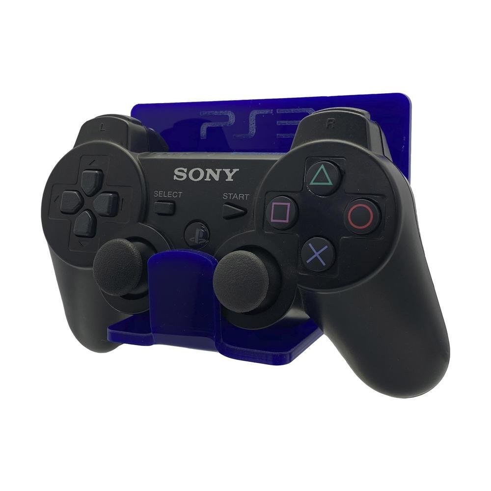 Suporte Parede Controle Playstation 3 - Ps3 Controle - Material Acrílico Azul