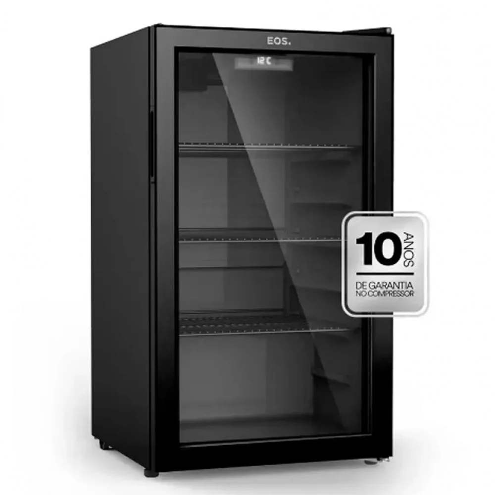 Frigobar Expositor Eos 124l Eco Gelo Porta De Vidro Eev120