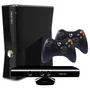 XBOX 360 Slim 250gb 2 Controles + Kinect E 5 Jogos Standard Preto