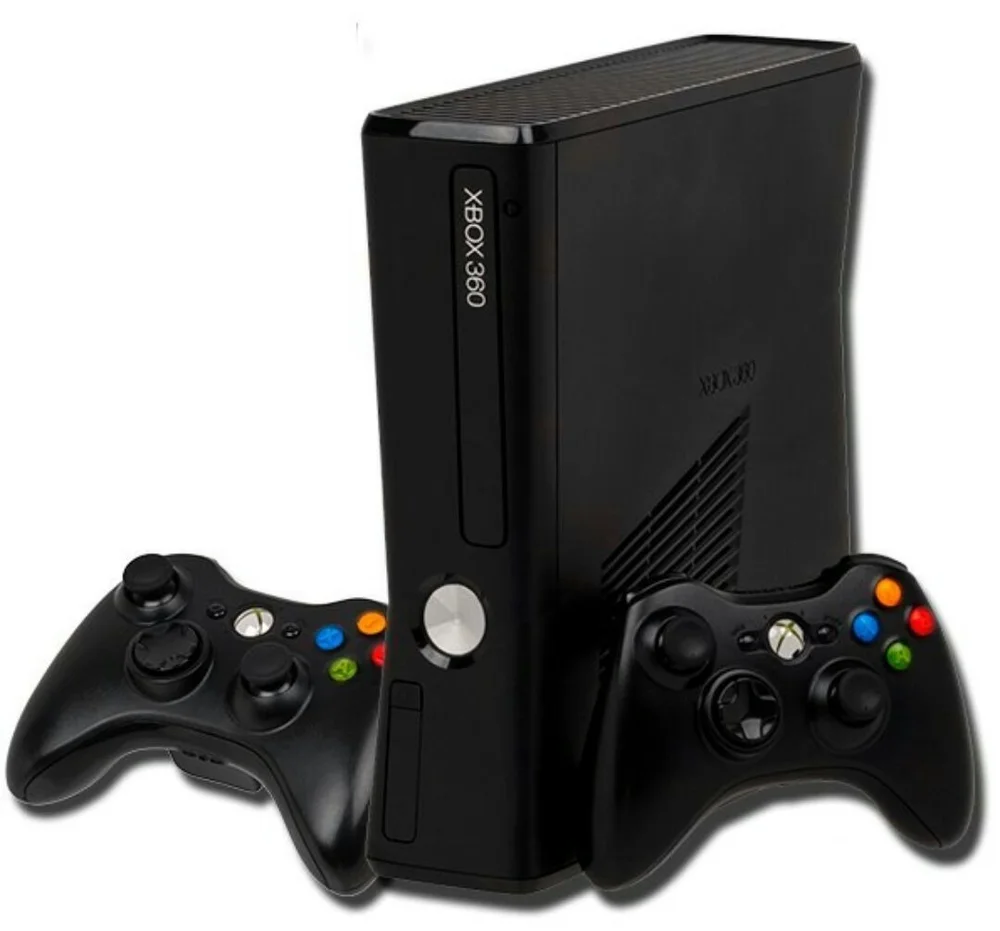 XBOX 360 Slim 250gb 2 Controles + 5 Jogos Standard Preto XBOX 360 Slim 250gb 2 Controles + 5 Jogos Standard Preto