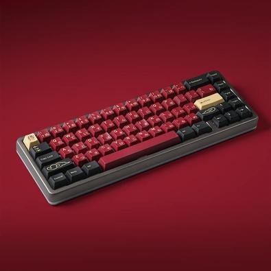 キーボード Drewdrop 65 DP65 Black Samurai Kit-De-Teclas-Gmk-Red-Samurai-