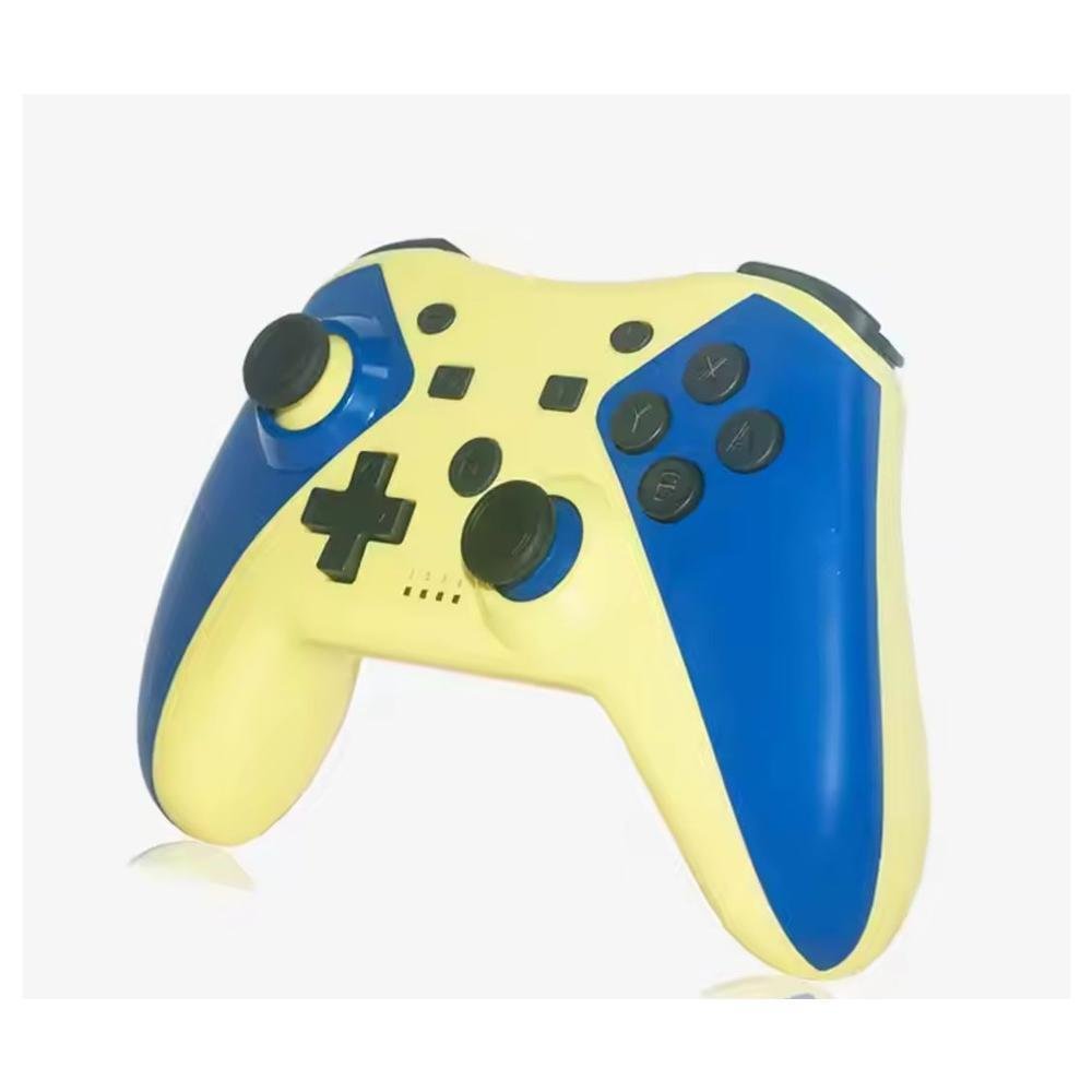 Controle Nintendo Switch Bluetooth Wireless Vibração Dupla - Azul E Amarelo Neon Controle Nintendo Switch Bluetooth Wireless Vibração Dupla - Azul E Amarelo Neon