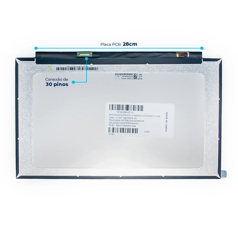 Tela 15.6Polegadas Led Slim Para Notebook Acer Aspire 5 A515-54-59bu | Fosca.