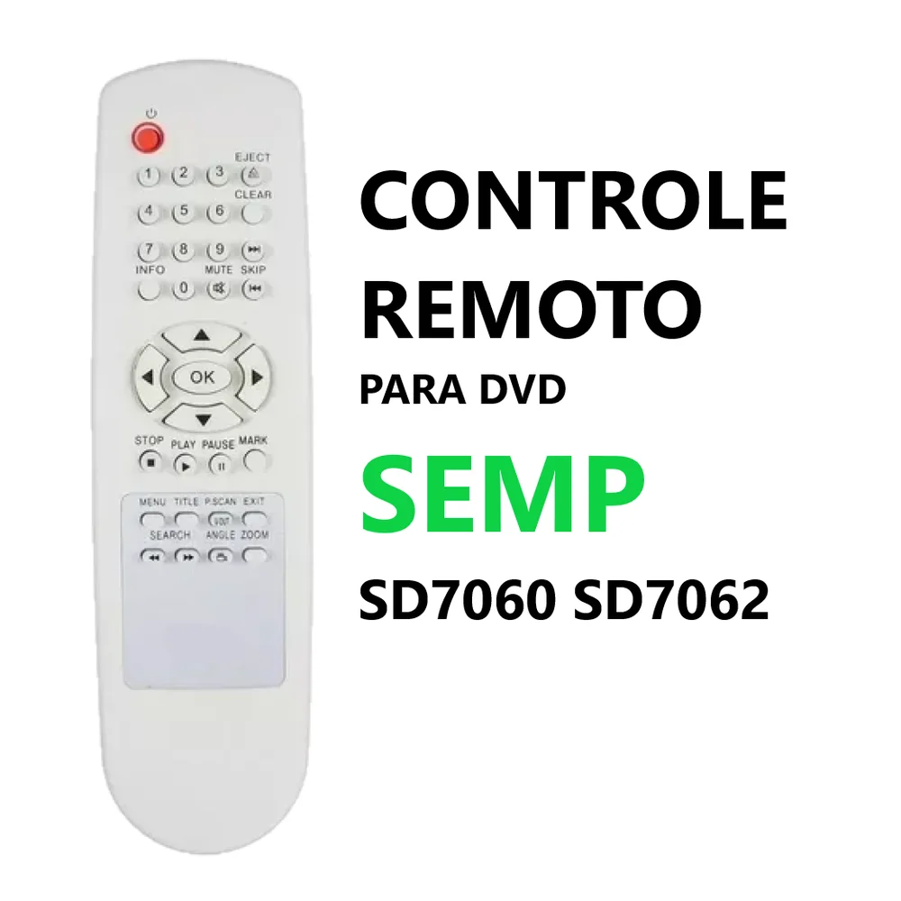 Controle Remoto Dvd Semp Sd7062 Sd7060 -7952.