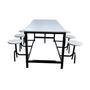 Mesa Para Refeitório Para 06 Lugares Linha Romana Cinza
