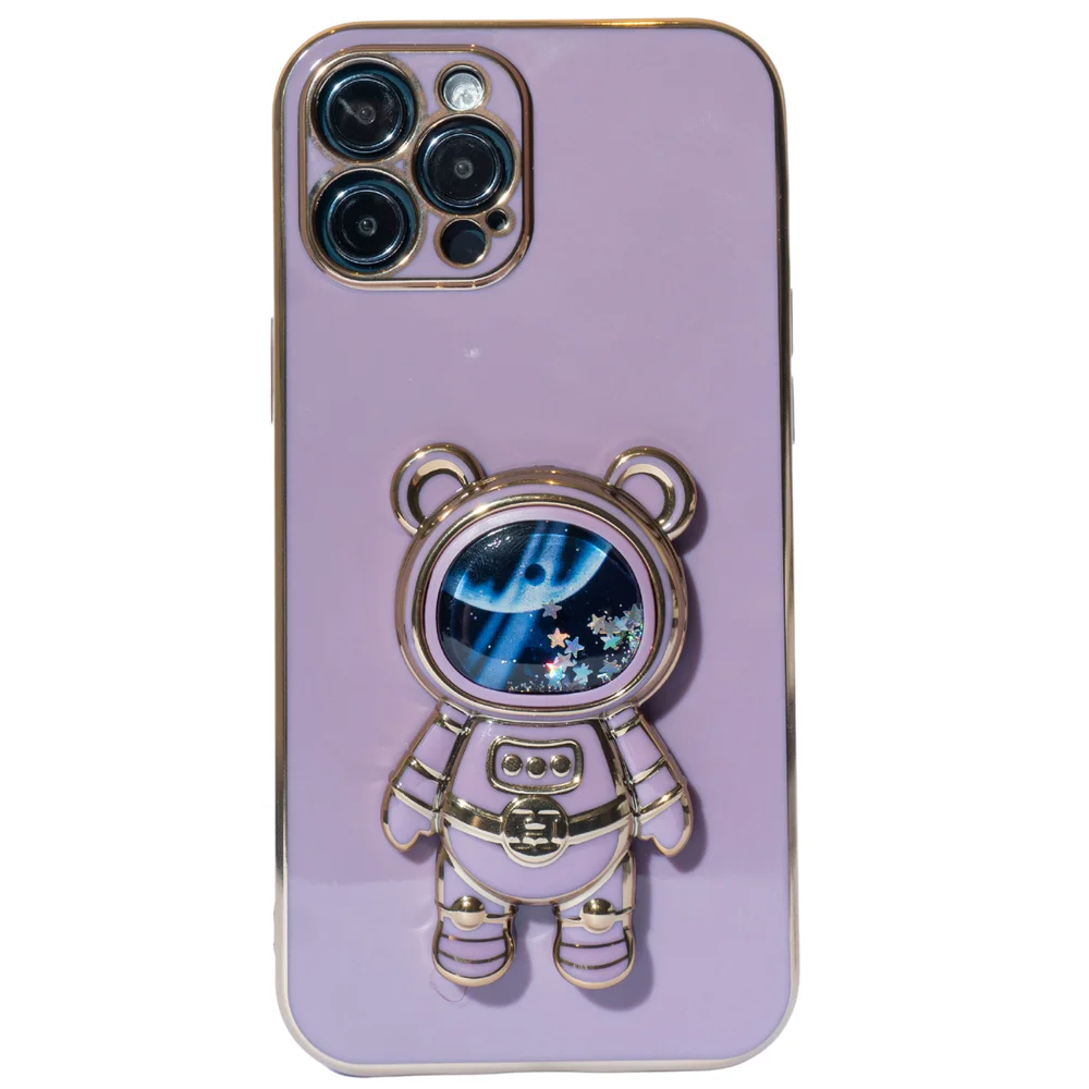 Capa Astronauta iPhone 15 Plus roxo