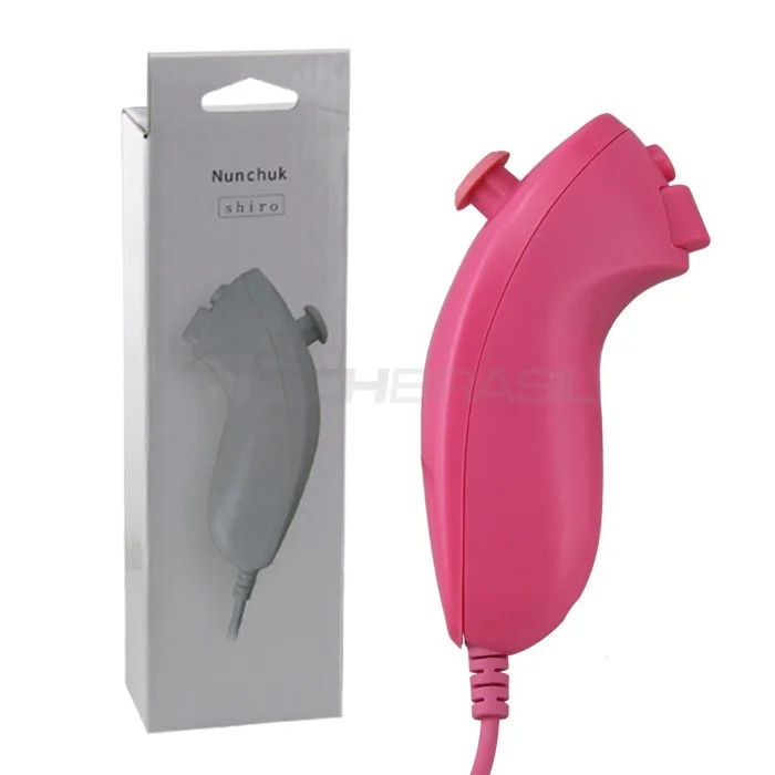 Controle Nunchuck Para Nintendo Wii E Nintendo Wii U Rosa Controle Nunchuck Para Nintendo Wii E Nintendo Wii U Rosa
