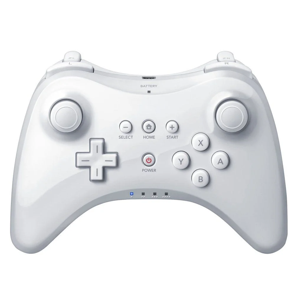 Controle Sem Fio Nintendo Wii U Pro Wireless Bluetooth Branco Controle Sem Fio Nintendo Wii U Pro Wireless Bluetooth Branco