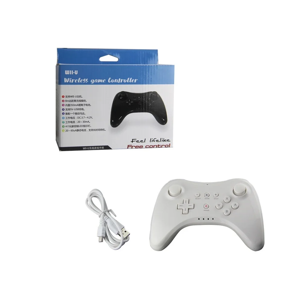 Controle Sem Fio Nintendo Wii U Pro Wireless Bluetooth Branco Controle Sem Fio Nintendo Wii U Pro Wireless Bluetooth Branco