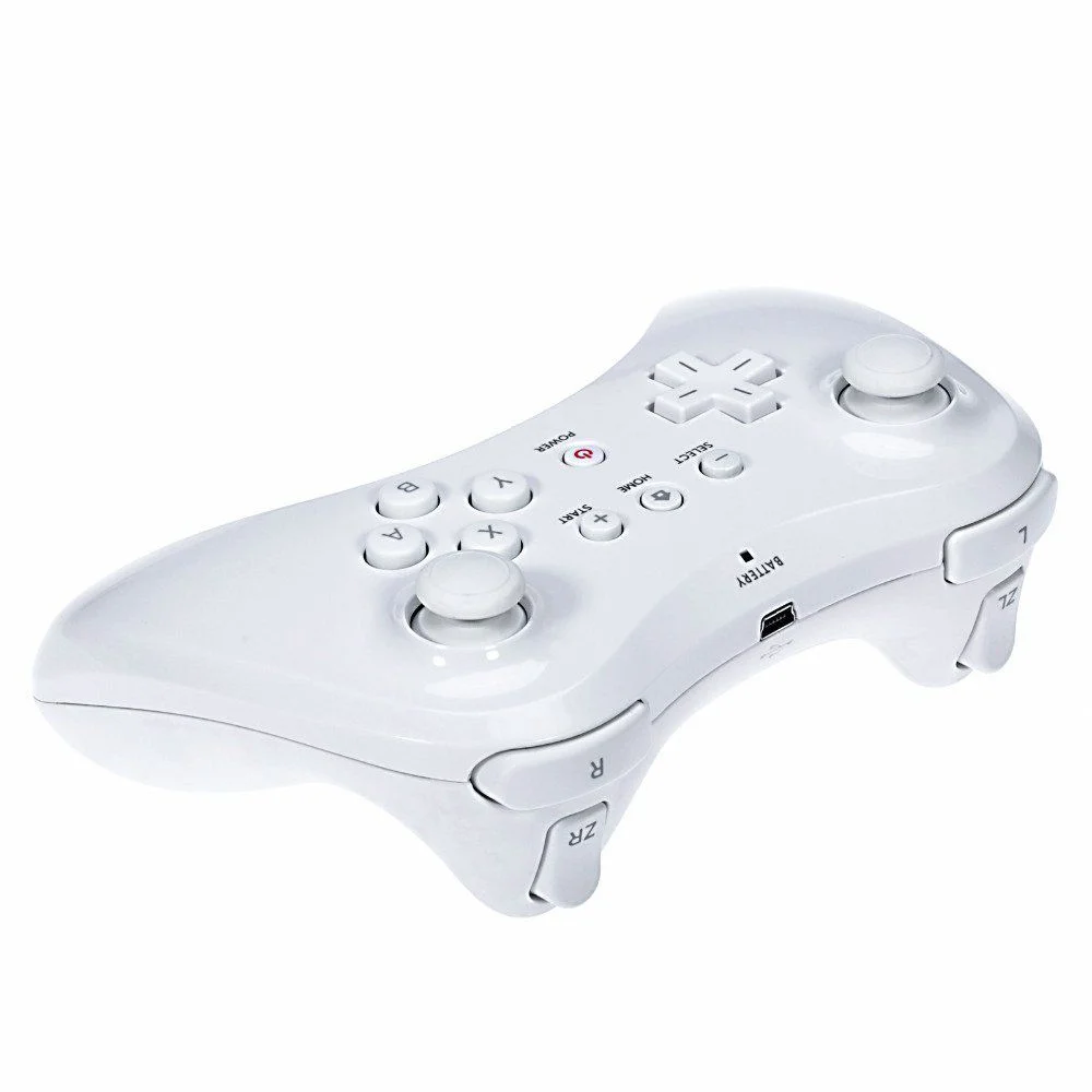 Controle Sem Fio Nintendo Wii U Pro Wireless Bluetooth Branco Controle Sem Fio Nintendo Wii U Pro Wireless Bluetooth Branco