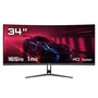 Monitor Gamer HQ Premium 34" Curvo, Ultrawide (QHD) 3440x1440, 1Ms, 165Hz, AMD Freesync, HDMI, DP - Hq34c16