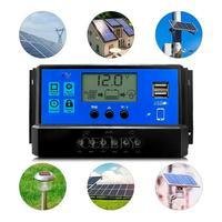 Controlador Painel Solar Carga Usb Display Lcd 60a Pmw