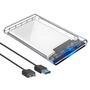 Case Para Hd 2.5" Transparente Usb 3.0 Sata PC E Notebook