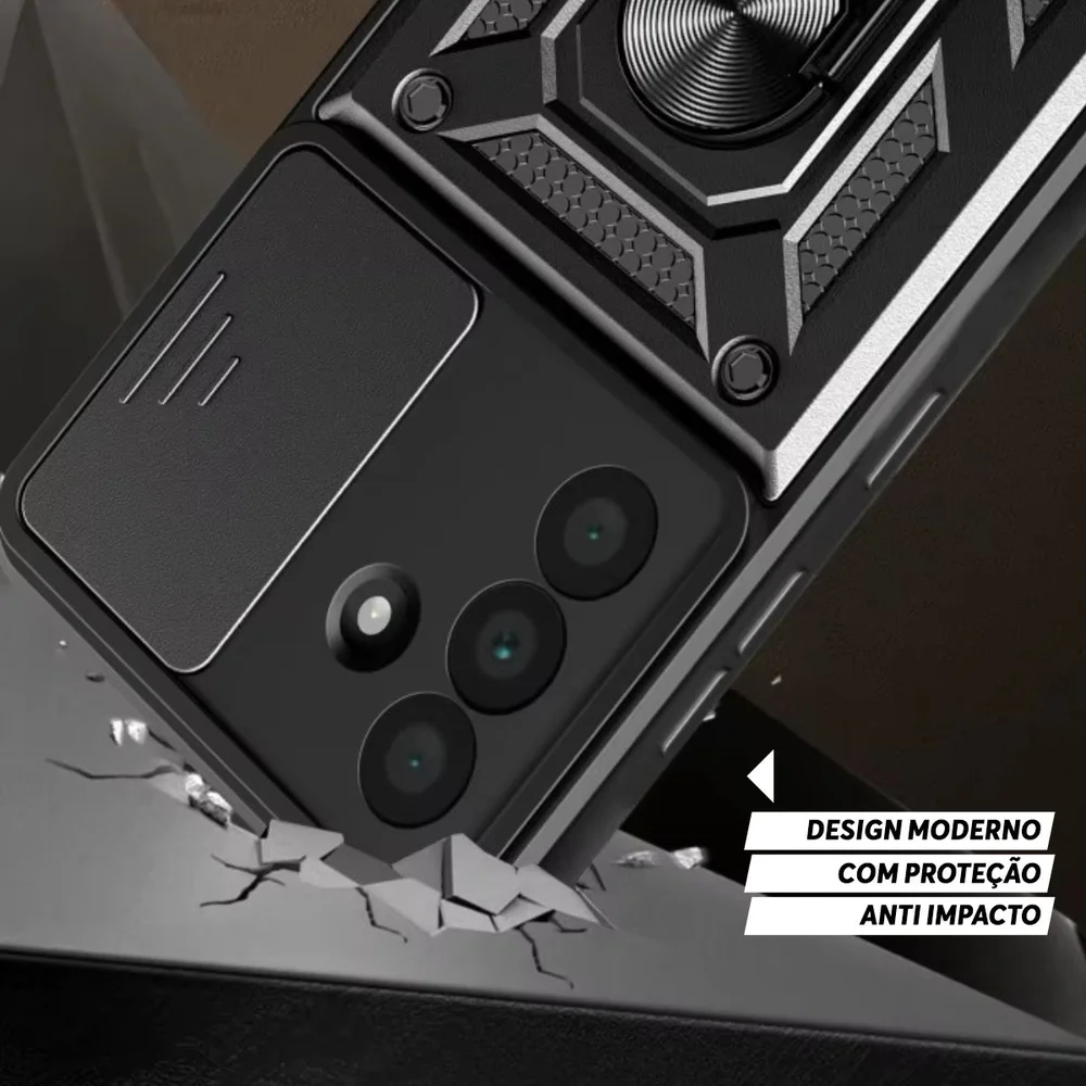 Capa Capinha Case Para Com Samsung Galaxy A26 - Protetora Resistente Anti Impacto Queda Armadura Militar