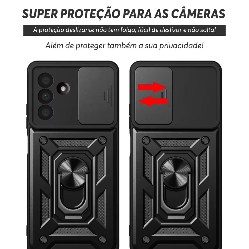 Capa Capinha Case Para Com Samsung Galaxy A26 - Protetora Resistente Anti Impacto Queda Armadura Militar
