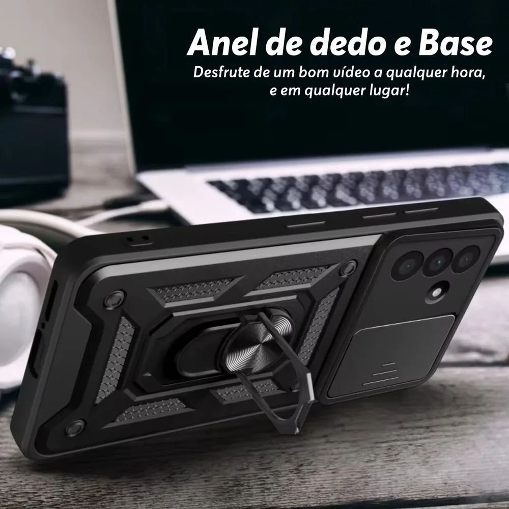 Capa Capinha Case Para Com Samsung Galaxy A26 - Protetora Resistente Anti Impacto Queda Armadura Militar