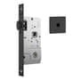 Fechadura 800 Tetra Rolete Para Porta Pivotante Roseta Quadrada1 Preto Fosco Black 40mm Stam