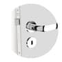 Fechadura Icaro Interna Roseta Redonda Cromado 40mm Ros22 (40x53 Oval) Soprano
