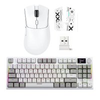 Kit Teclado E Mouse Gamer Attack Shark K86 E R1-RGB,branco