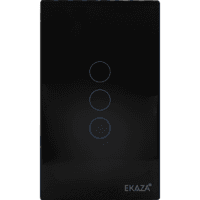 Interruptor Inteligente Zigbee Touch Com 3 Botões Controle Por Voz Aplicativo Compatível Alexa E Google Assistente