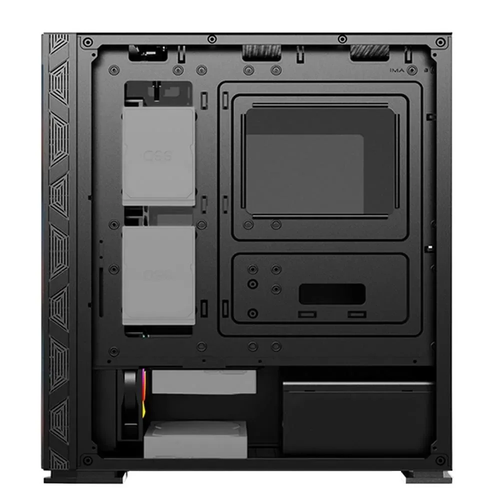 Gabinete Gamer Husky Polar Mid Tower ARGB com Fan Vidro Temperado GA-HPO-140 Gabinete Gamer Husky Polar Mid Tower ARGB com Fan Vidro Temperado GA-HPO-140