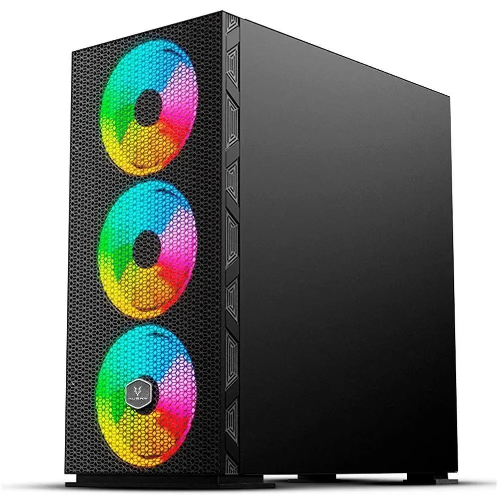 Gabinete Gamer Husky Polar Mid Tower ARGB com Fan Vidro Temperado GA-HPO-140 Gabinete Gamer Husky Polar Mid Tower ARGB com Fan Vidro Temperado GA-HPO-140