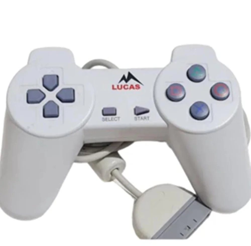 Controle Com Fio Sem Analogico Compativel Playstation 1 Cor Branco