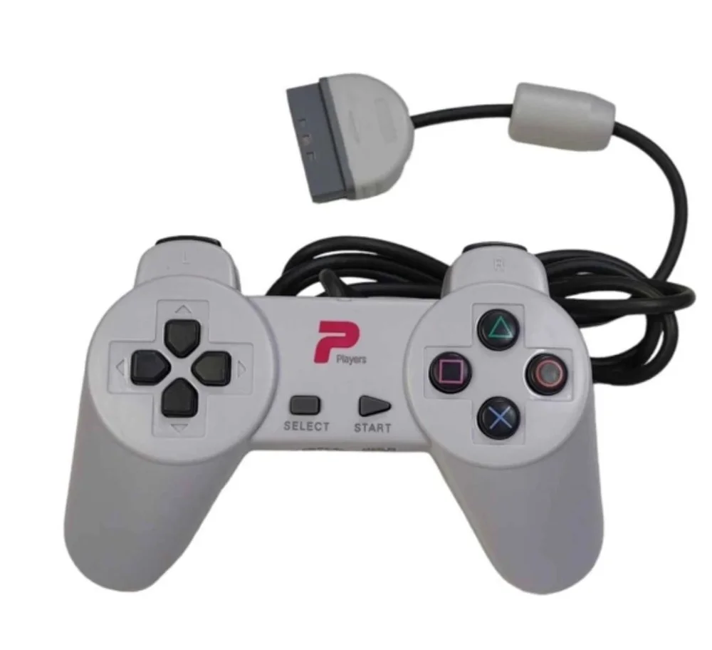 Controle Com Fio Sem Analogico Compativel Playstation 1 Cor Branco