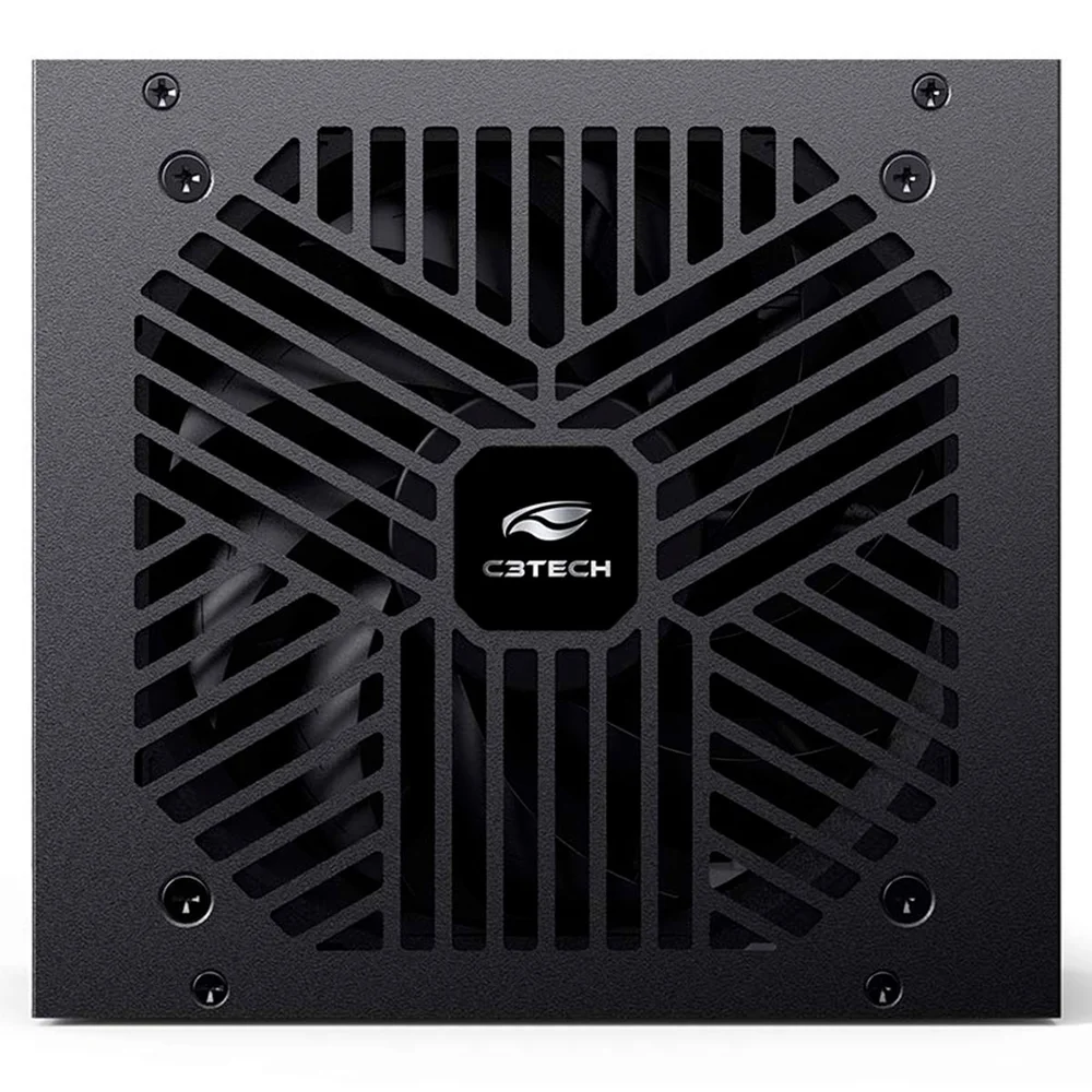 Fonte 600w Atx C3tech Ps-600bk, Bivolt, Preta Fonte 600w Atx C3tech Ps-600bk, Bivolt, Preta