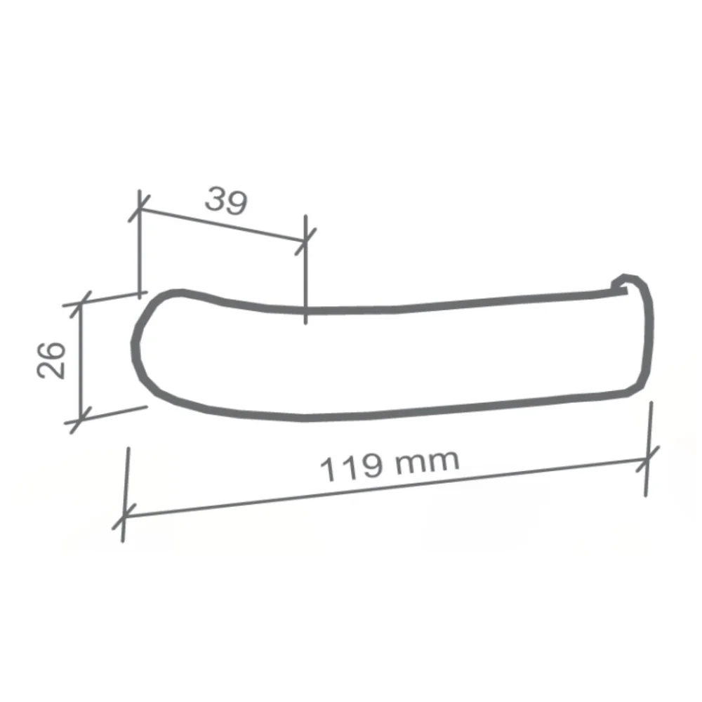 Fechadura Duna 3 Externa 40mm Antique Aq M09j5z R0069 Ez1300 Imab