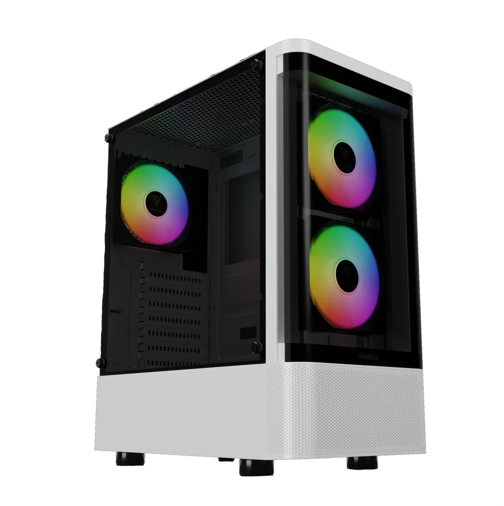Gabinete Gamer Gamdias Talos E3 Cg Wh, Mid-tower, Vidro Temp, 3 Fans, White - Talos E3 Cg Wh Gabinete Gamer Gamdias Talos E3 Cg Wh, Mid-tower, Vidro Temp, 3 Fans, White - Talos E3 Cg Wh