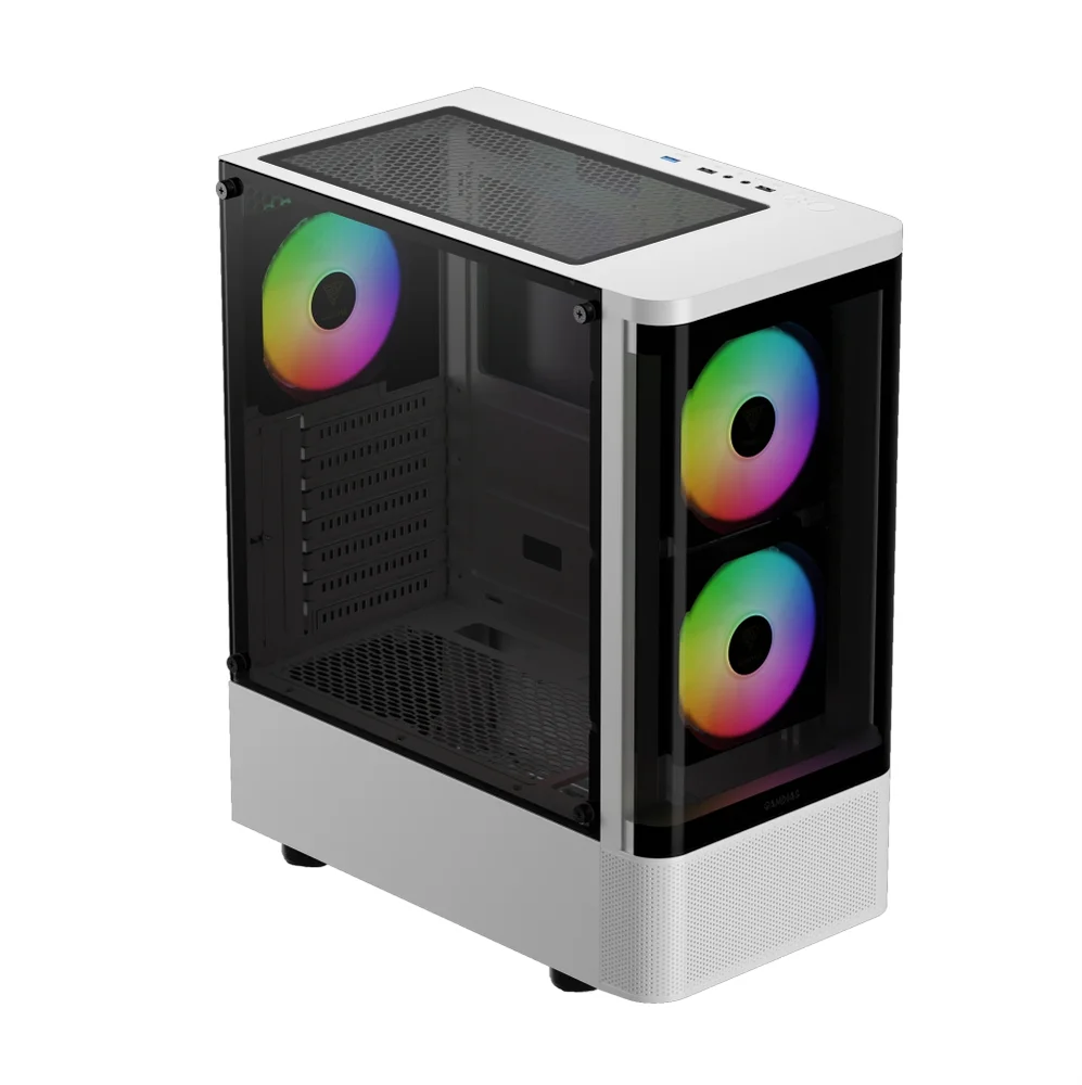 Gabinete Gamer Gamdias Talos E3 Cg Wh, Mid-tower, Vidro Temp, 3 Fans, White - Talos E3 Cg Wh Gabinete Gamer Gamdias Talos E3 Cg Wh, Mid-tower, Vidro Temp, 3 Fans, White - Talos E3 Cg Wh