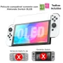 Case Nintendo Switch OLED Luigi + 4 Grips + Película Vidro