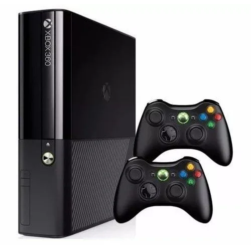 XBOX 360 Super Slim 250gb 2 Controles + 5 Jogos Standard Preto XBOX 360 Super Slim 250gb 2 Controles + 5 Jogos Standard Preto