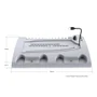 Base Para Ps5 Slim Fat Cooler Suporte Controle Jogos LED RGB