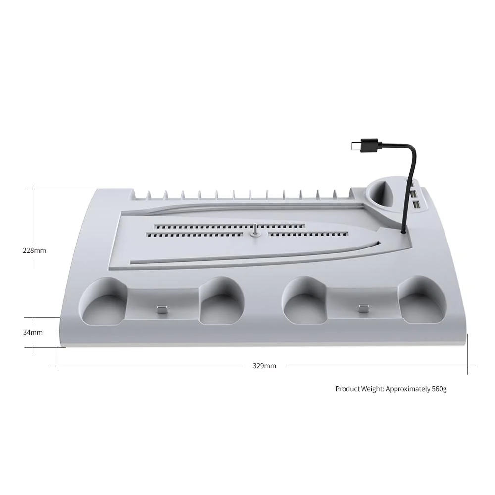 Base Para Ps5 Slim Fat Cooler Suporte Controle Jogos LED RGB Base Para Ps5 Slim Fat Cooler Suporte Controle Jogos LED RGB