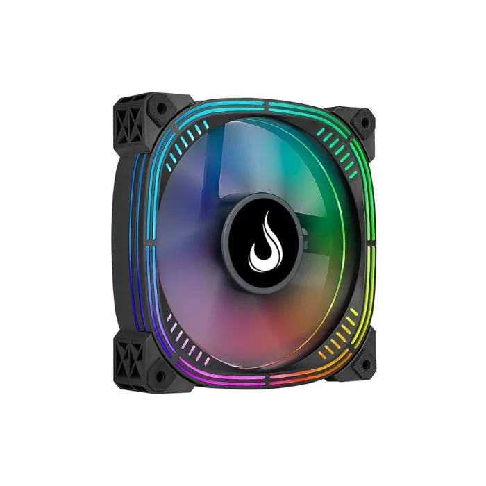 Ventoinha Rise Mode Aura Pro, 120mm, ARGB, Preto - RM-AU-ARGB-B Ventoinha Rise Mode Aura Pro, 120mm, ARGB, Preto - RM-AU-ARGB-B